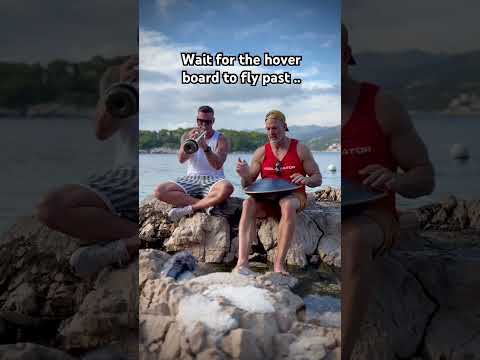 Beach vibes in Croatia  with Chris 🎺🛸 @RAVVastSteelTongueDrum  #ravvast #percussion