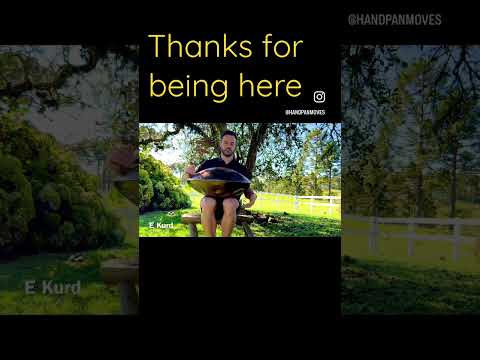 Relaxing Handpan playing in nature