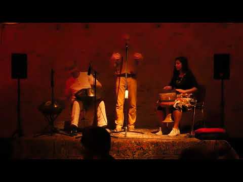 Michael Seidler, Miroslav Grosser, Violeta Koleva, Trio Performance at Handpan Festival Berlin 2018