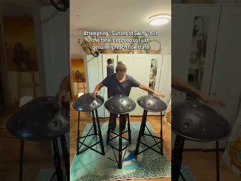 Attempting to play Sultans of Swing second solo on Handpan 🎸