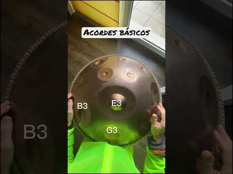 DESCUBRIENDO EL HANDPAN. E La sirena . Notas en la parte de arriba.