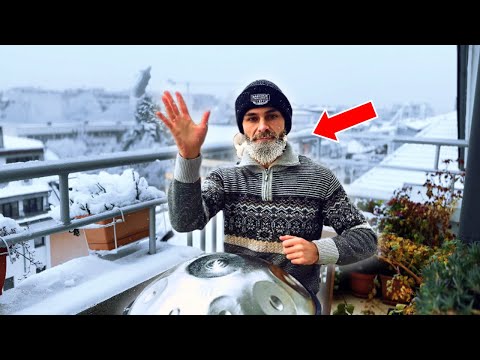 Frosty Fingers, Warm Tunes | Handpan Under the Snow