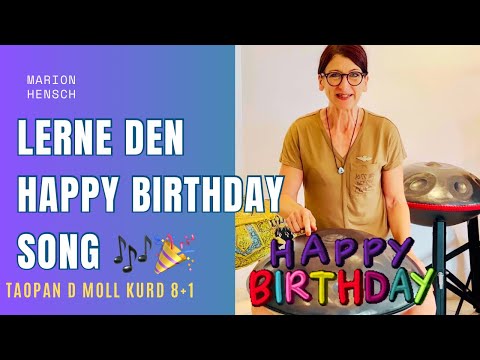 Happy Birthday Beginner Tutorial auf der Handpan Kurd 8+1 | lerne in wenigen Schritten den Song