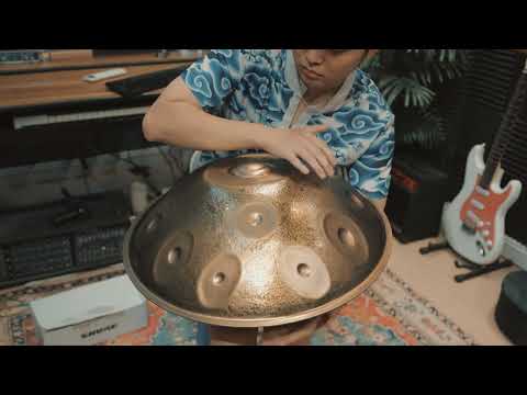 Handpan Da Rắn | H-ShantiPan ''Ember Steel'' D Aegean 18 | Ngẫu hứng bởi Chí Hùng