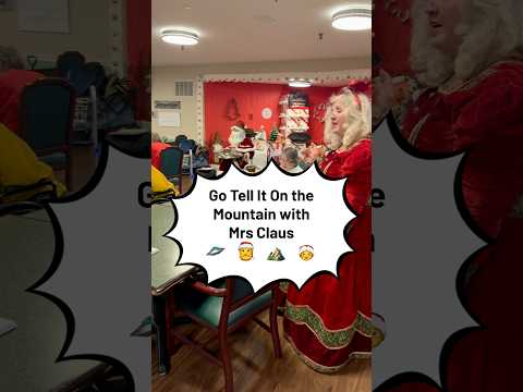Go Tell It On the Mountain w/ Mrs. Claus 🛸🎅🤶⛰️ #gotellitonthemountain #mrsclaus #handpansanta