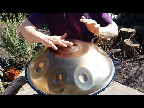 Handpan Mercury Handpans F2 low pygmy Pantam love & peace