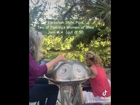 🛸🎶 Tiflis, @hamsahandpans4292 and Women of Steel playing at @koreshanstatepark9700 🎶🛸