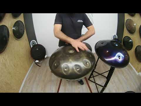 Merakini (Meraki) 2018- (F) C Eb F Gb A Bb C Db Eb F- Hardcase Technologies Handpan Review