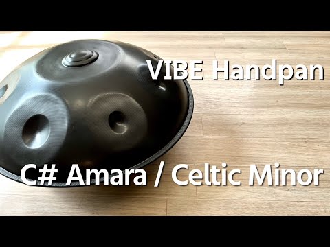 【ハンドパン販売】VIBE Handpan /  C# Amara / Celtic Minor 試奏2