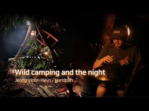Wild camping and the night / 와일드 캠핑 중 핸드팬 연주