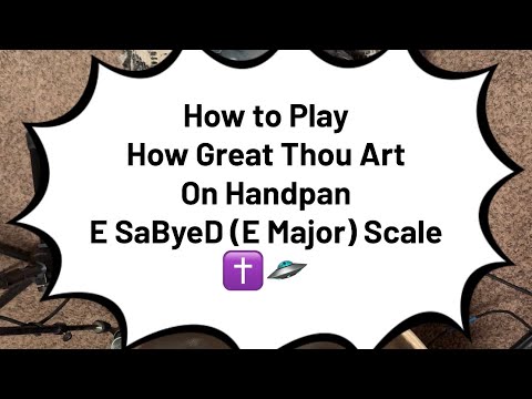 How to Play How Great Thou Art Handpan Tutorial with Handpan Dan ✝️🛸🎶