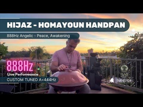 888Hz, 30min Hijaz, Handpan, 444Hz, Persian Homayoun, Mag Instrument