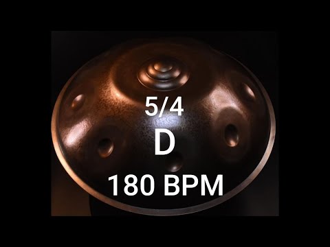 Base rítmica 5/4 Handpan (D) 180 bpm