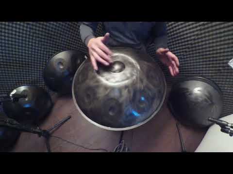 800 euro  MADE IN ITALY 100%   AMA Handpan ACCIAIO / STAINLESS STEEL  -D KURD-RE MINORE (Nr.  3.23 )