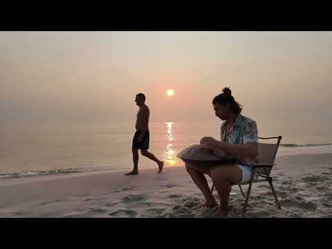 Morning Handpan Music: Sunrise Ocean Sounds in Hua Hin (Raw Audio)