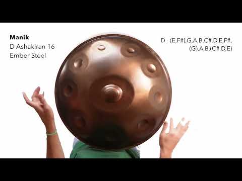 Manik Handpan | D Ashakiran 16 | Ember Steel