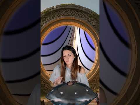A Peaceful Journey Through Sound 🌌 | Handpan Music | Planet Ding #Shorts