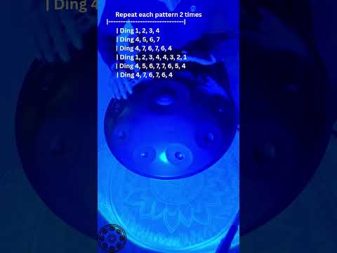 Easy Handpan Pattern Tutorial for Beginners #handpan #tutorial #music #meditation #hangdrum#relaxing