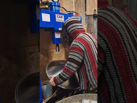 Pressing dimples on a D Kurd | Handpan Maker | Learning to build my own handpans
