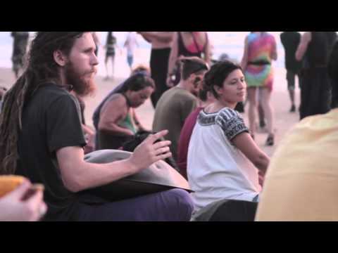 Pasha Aeon - New io handpan, Celtic Minor, Sunset, Arambol, Goa 2016