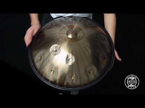Aelo Handpan F# Amara 18 Mutant | Edelstahl | 440 Hz | (C#E)F#/(AB)C# E F# G# A B C# E F# G#{A B C#}