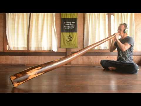 Didgeridoo from black and hard  Juar wood
