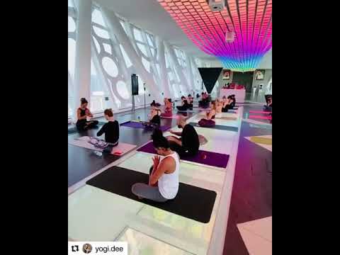 Yoga with handpan dubai ❤️  By @anashandpan