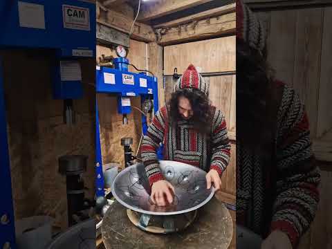 How we make cool double dings | Handpan Maker | Learning to build my own handpans!