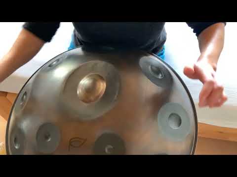 "Das Meer"/"The Sea" expressed on Handpan F Voyager, Leaf Sound Sculpture