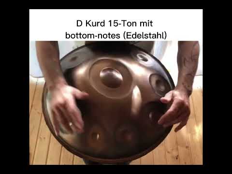 handpan D Kurd 15 Ton mit bottom notes - Klangbeispiel für maaloupan