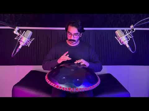 Handpan solo by Kian Shams , E sabye handpan scale , "hozan" piece