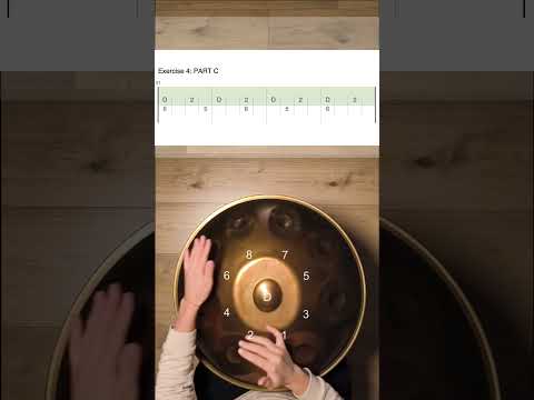 Handpan Tutorial, Exercise for Hang Massive-Once Again Part C 3, D Kurd, Learn with Kristina Savkova