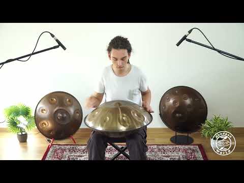 Aelo Handpan | B2 Sabye / Ashakiran 9 | Stainless Steel | B/ E F# G# A# B C# D# F#