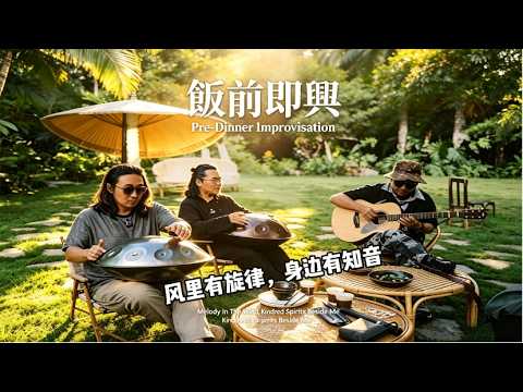 晚餐前的即興合奏！風中飄著旋律，身旁盡是知音！Impromptu Ensemble Before Dinner! #handpan#music#youtubeshorts