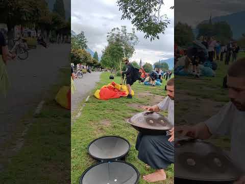 Relaxing handpan music | Interlaken | Busking | Ivan Judas