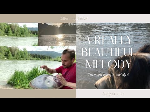 Handpan Sounds by the River / The magic triangle - melody 4 / learned from Paul Erdmann, D Kurd 8+1