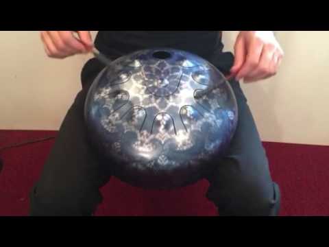 TouchToneTanks 10 note Hijaz tuned steel tank drum handpan