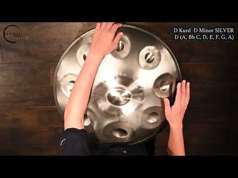 MASH handpan. 9音 D Kurd Silver ・ D マイナー [D / A, Bb, C, D, E, F, G, A]