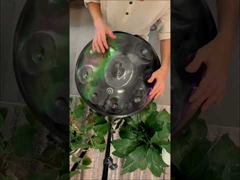 D Kurd 9 Notes Rainbow Stainless Steel Handpan 440 Hz | Zendō Sounds