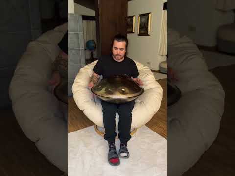 Starting to discover new patterns on this D Kurd Handpan #handpan #percussion #handpanmusic #drums