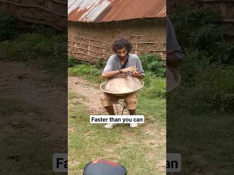 When you play Handpan faster than you can #shorts