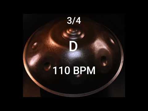 Base Rítmica 3/4 Handpan (D) 110 bpm