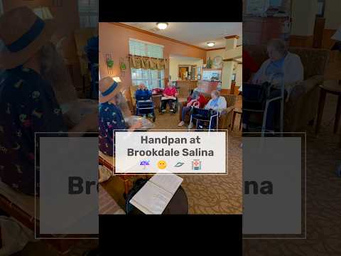 Handpan Dan at Brookdale Salina Fairdale 🛸 #brookdaleseniorliving #salina #handpandan #musictherapy