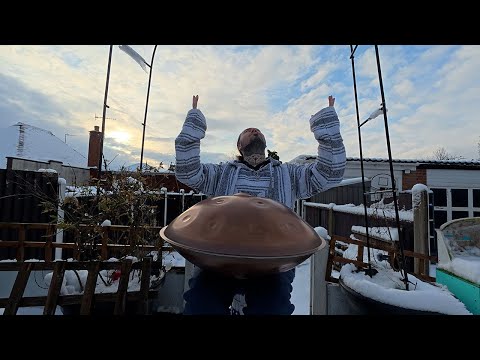 30 Minute Handpan Meditation in the Snow | Deep Relaxation Calm and Inner Peace