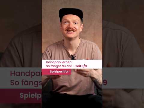 Erste Schritte beim Handpan lernen 3/9 - Spielposition #shorts