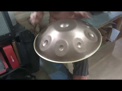 Relaxing Handpan Improvisation - Handpan Joe playing an E Sabye, Sew Handpan
