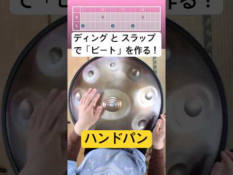 【ミニレッスン】ディングとスラップで「ビート」をつくる #ハンドパン #handpan #hangdrum #handpanmusic #レッスン