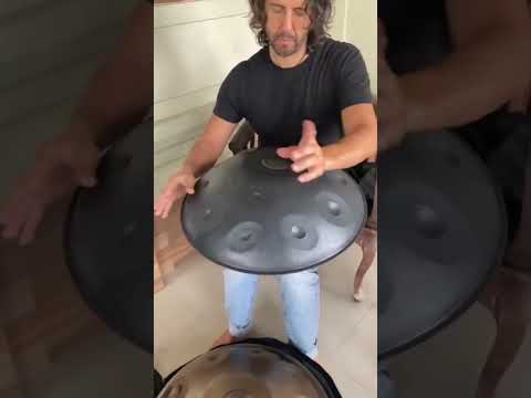 Arpeggios on my Meraki D kurd handpan #handpan #Arpeggios #bali #ubud #shorts