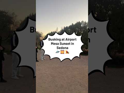 Handpan at Airport Mesa Sunset in Sedona 🛸🌅🏜️ #handpan #sunset #airportmesa #sedona #handpandan