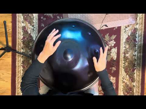 Arpeggios on handpan. 3. 4. 5. Uncut. Unedited.